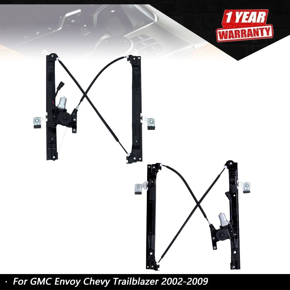 Power Window Regulator with Motor for GMC Envoy, Chevy Trailblazer (2002–2009)