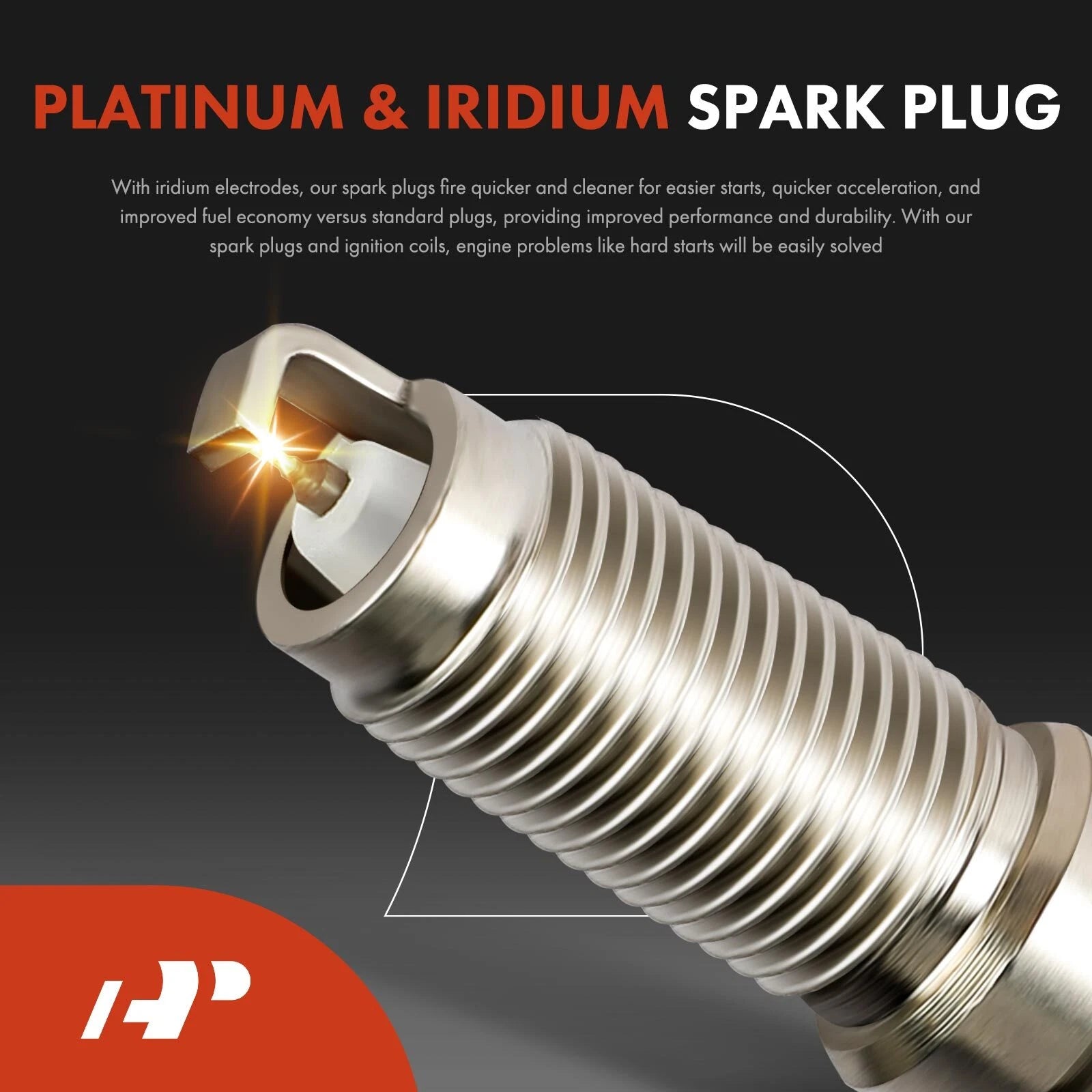 Set of 6 Ignition Coils & Iridium Platinum Spark Plugs for Chevy GMC Buick
