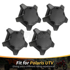 Set of 4 Black 5 Lug Rim Wheel Caps 1523842-744 for Polaris RZR Pro R 2022–2024