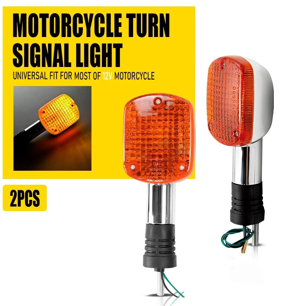 2X LED Turn Signal Lights for Universal Motorcycle (Front Rear)