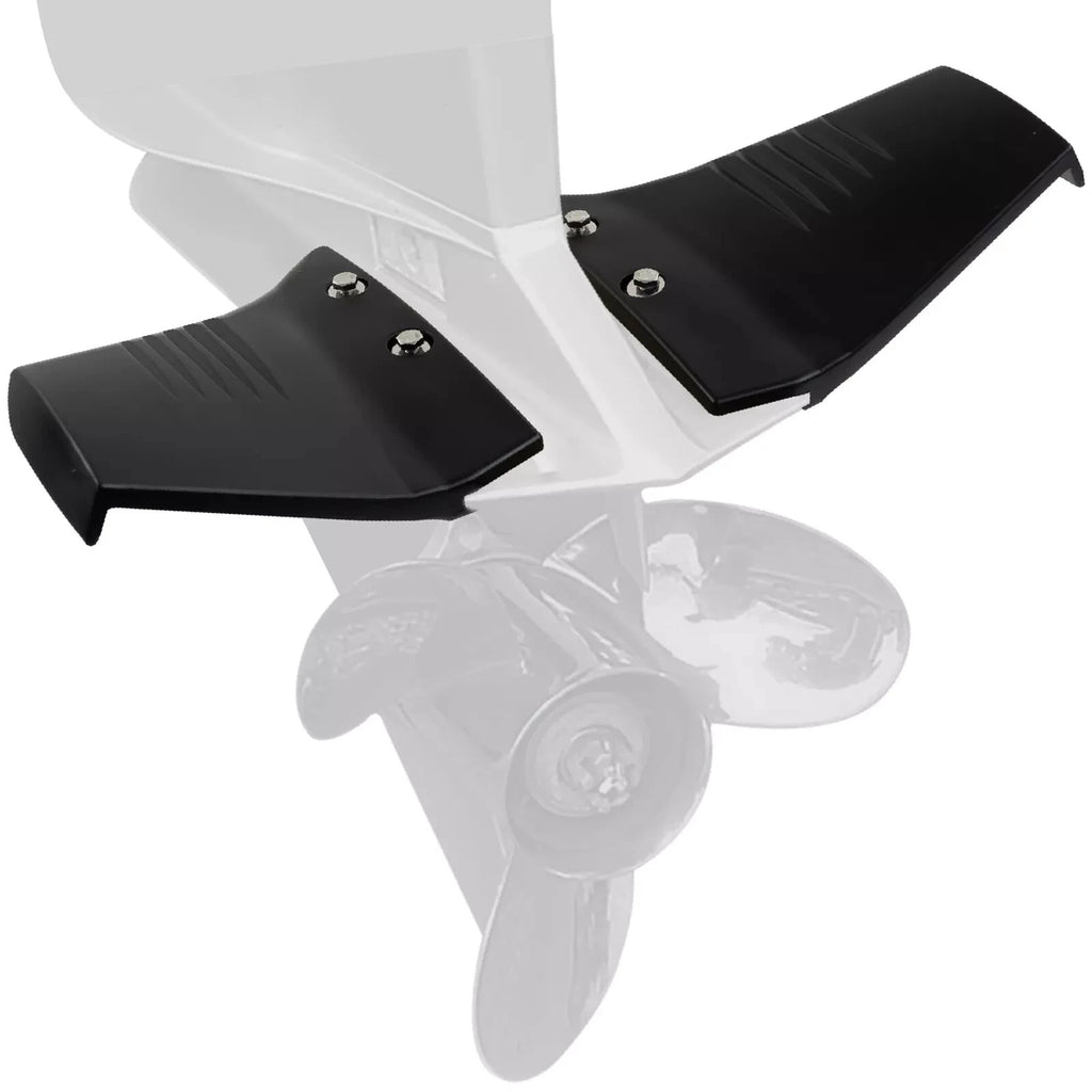 Hydro-Stabilizer Fins for Outboard Motors Up to 50HP (Black)