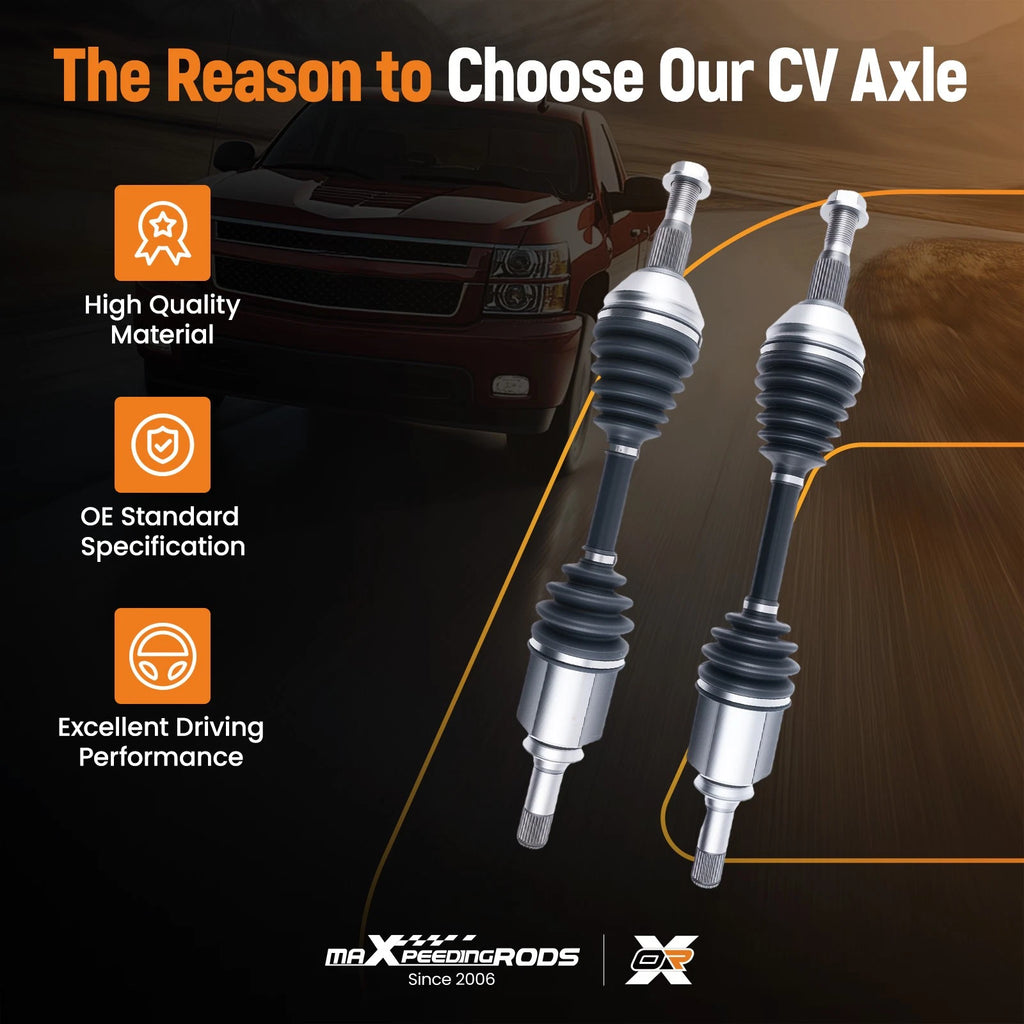 Pair CV Axle Shafts for Chevrolet Impala LT (2012–2013) V6 3.6L