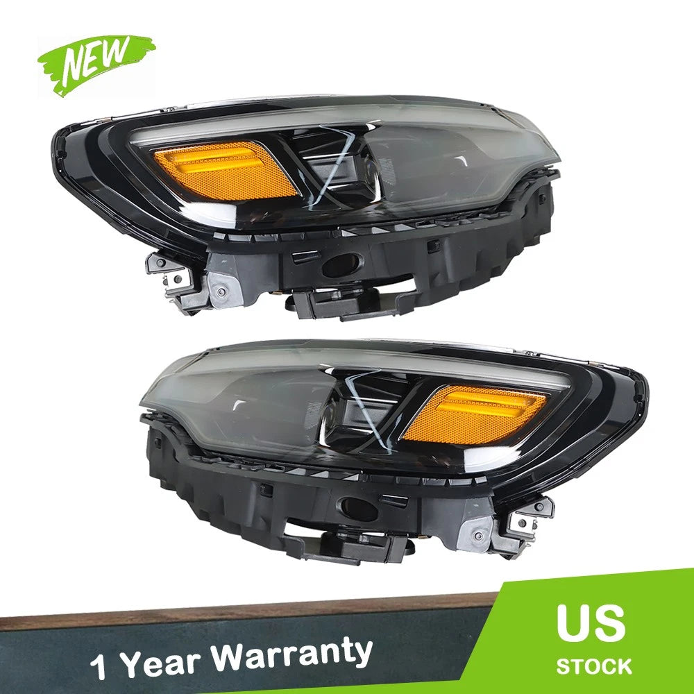 Front Headlights for Jeep Cherokee (2019–2022) Driver + Passenger Side
