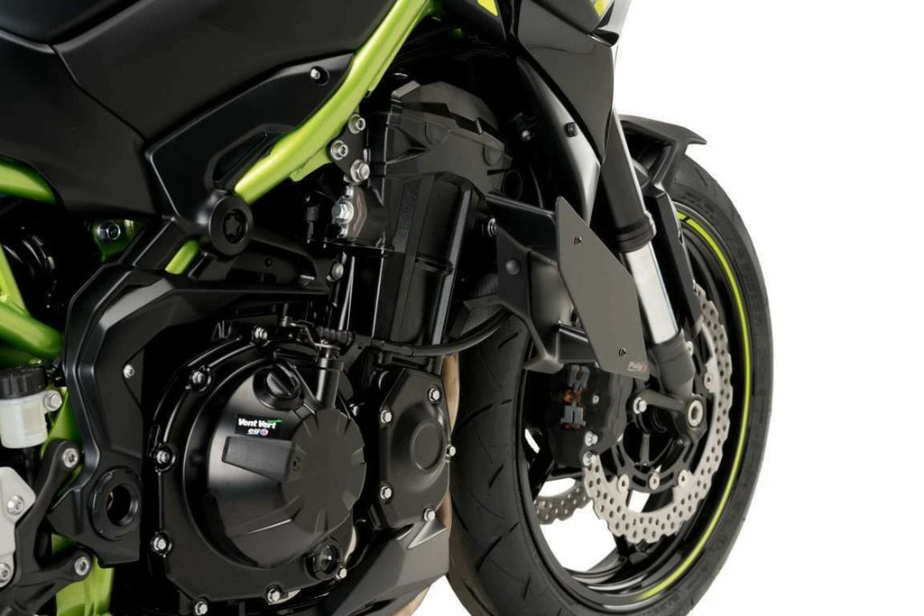 PUIG Downforce Side Spoilers Black for Kawasaki Z900 (2017–2022)