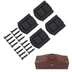 Set of 4 Metal Locks for Wooden Boxes (Retro Style)