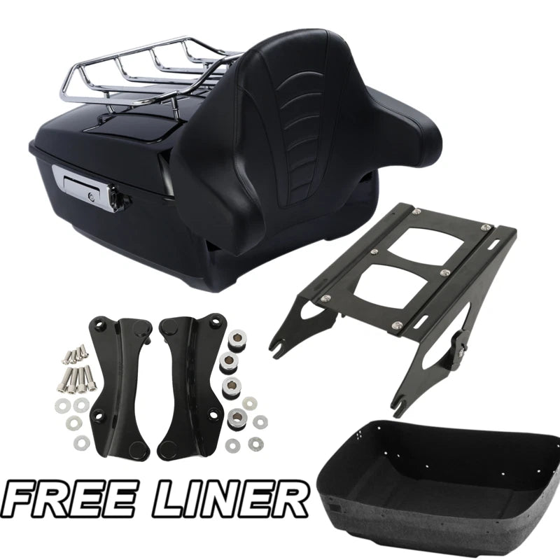 Trunk Backrest Pad Rack Mount for Harley Electra Road Glide (2014–2025)