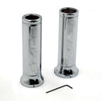 Chrome Billet Aluminum Hand Grips 22mm 7/8" for Yamaha YZF-R1 (2000–2023)