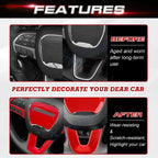 Glossy Red Driver Side Control Cover Trim for Dodge Challenger Charger (2015-2025)