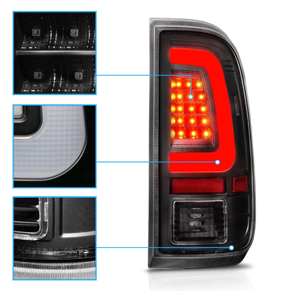 LED Tail Lights Brake Lamp Black for Ford F250 F350 Super Duty (2008–2016)