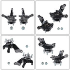 2X Front LH RH Knuckle & Wheel Hub Bearing for Nissan Versa Note (2014–2019)