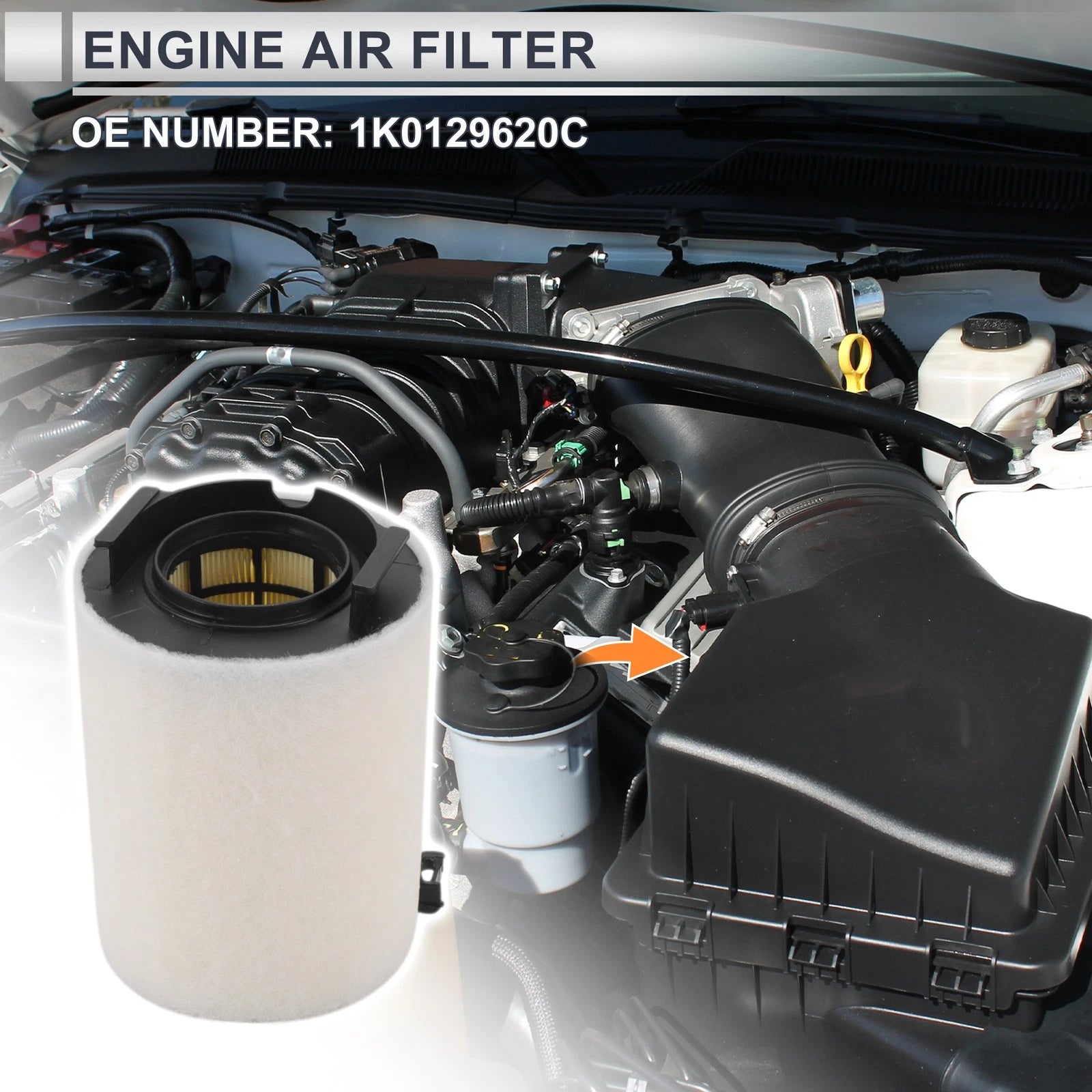 Car Engine Air Filter No. 1K0129620C for Audi A3 (2011–2013)