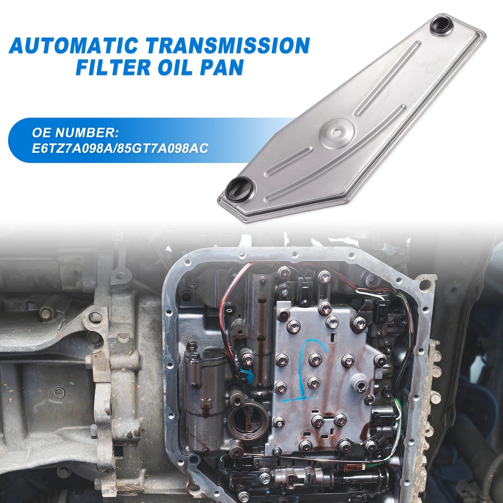 A4LD-E Transmission Fluid Filter for Ford Bronco (1980–1996) No.E6TZ7A098A
