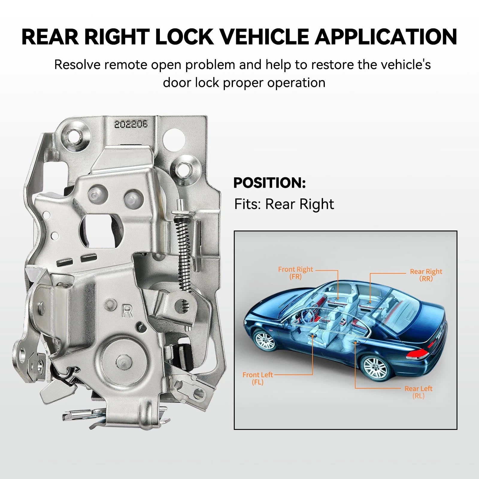 Rear Left Door Lock Actuator for Chevrolet Suburban 2500 Tahoe (2007–2013)