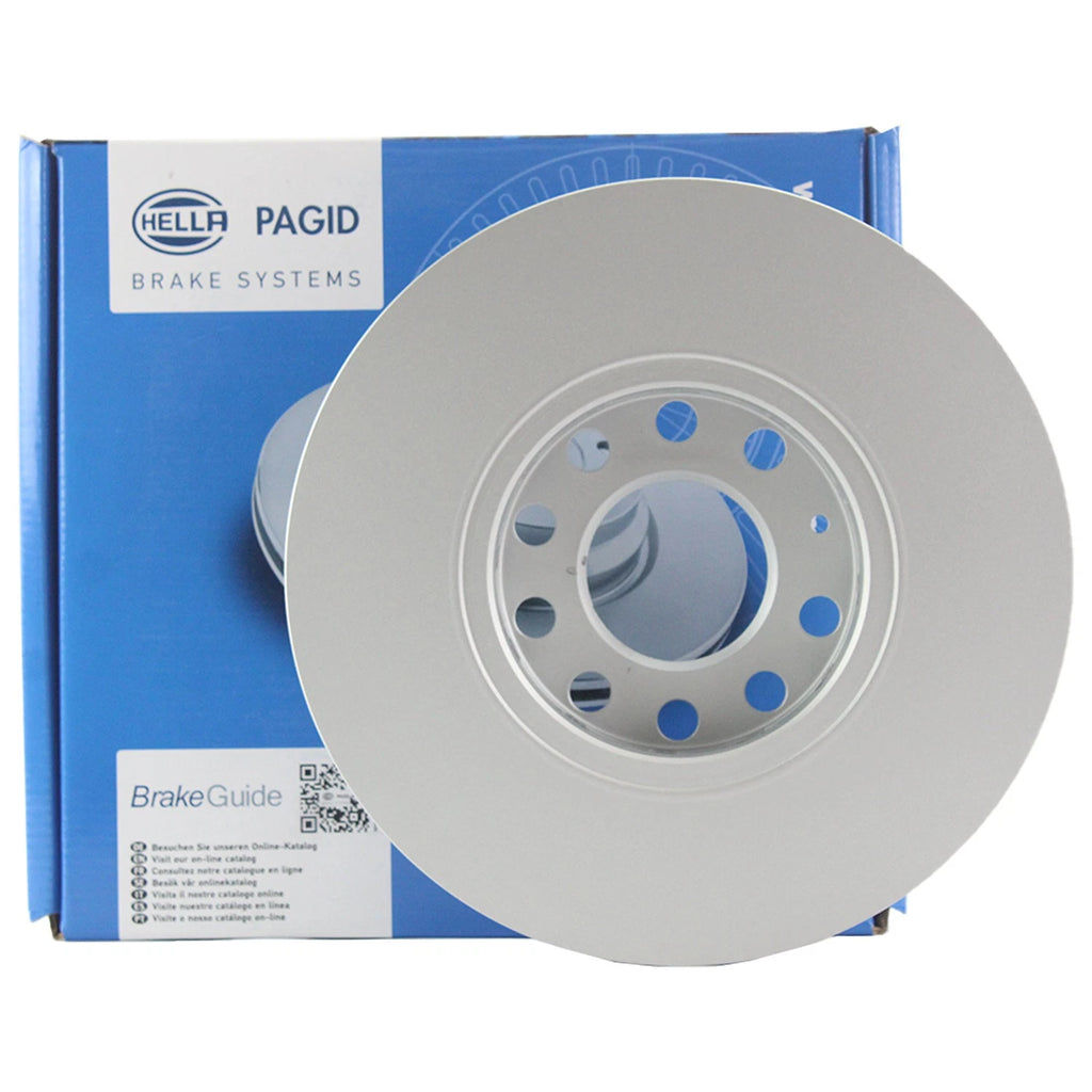 Hella Pagid 288mm Front Coated Vented Disc Brake Rotor for Audi Volkswagen