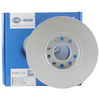 Hella Pagid 288mm Front Coated Vented Disc Brake Rotor for Audi Volkswagen