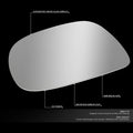 Left Side Door Rear View Mirror Glass for Blazer/Sonoma (1994–1998)