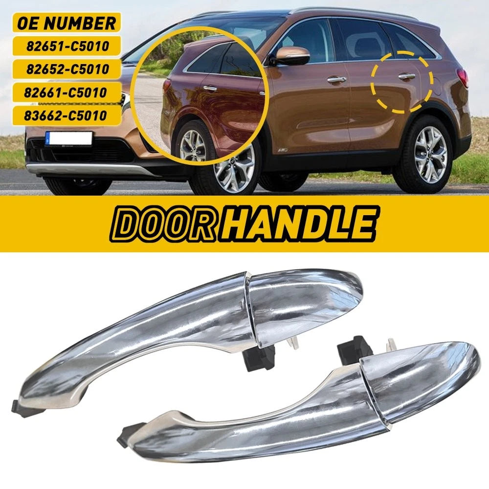 Set of 2 Chrome Outside Door Handles for Kia Sorento (2016–2020) 82661C5010