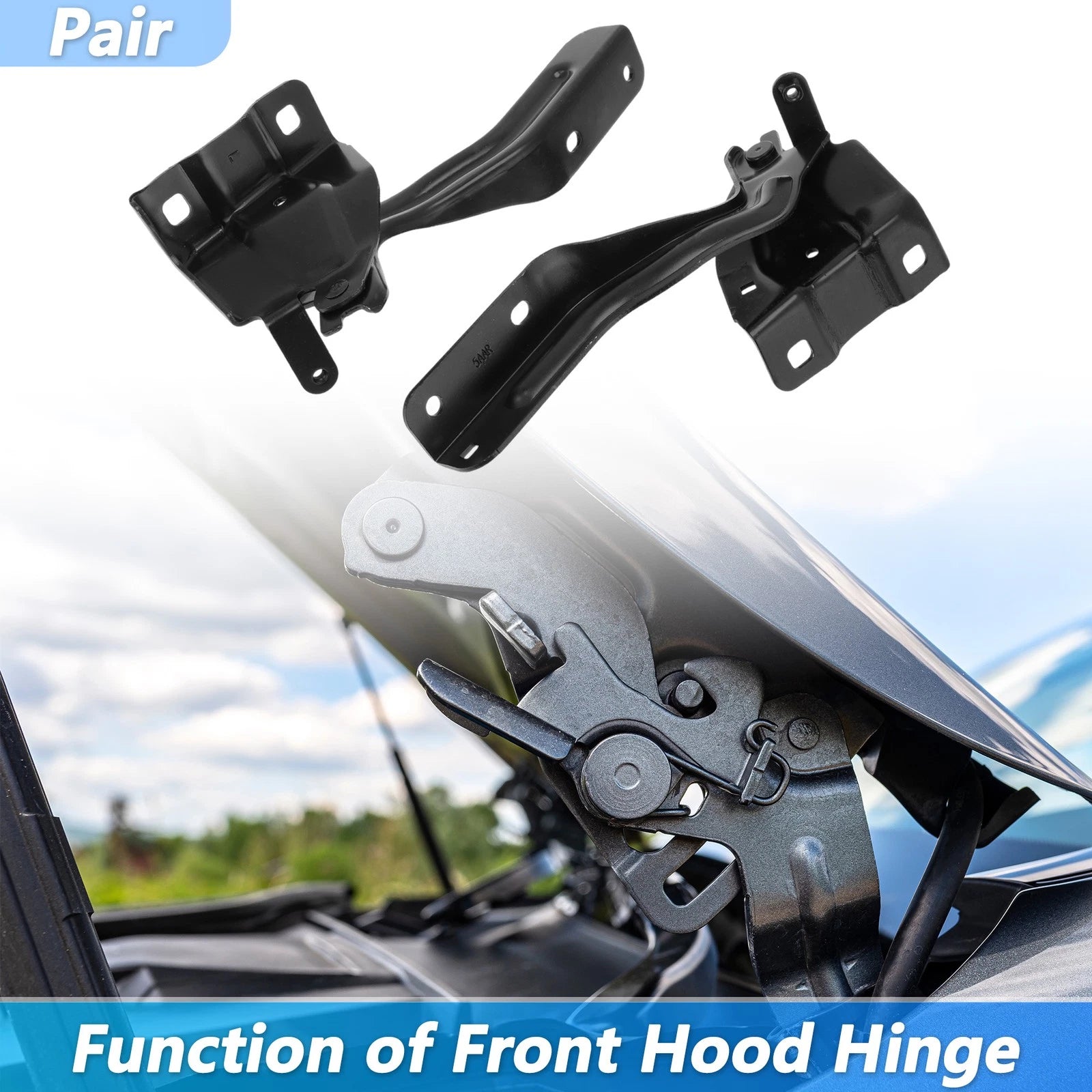 Front Hood Hinge for Nissan Murano (2015–2022) No. 65400-5AA0A, 65401-5AA0A