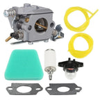 Carburetor with Air Fuel Filter Kit for Craftsman 18 42cc Chainsaw (545081885)