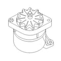 Alternator for Case-IH Tractor 9210 9230 9240 9250 (1987560A1)