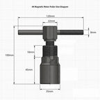 Motorcycle Engine Puller with Non-slip Knurled Handle