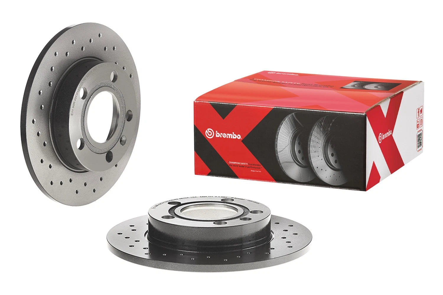 Brembo Xtra X-Drilled 245mm Brake Disc Rotor for Audi A4