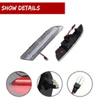 2X LED Clear Lens Rear Side Marker Lights for Chrysler Crossfire (2004–2008)