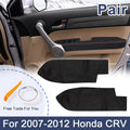 1 Pair Armrest Cover for Honda CR-V (2007–2012) - Black