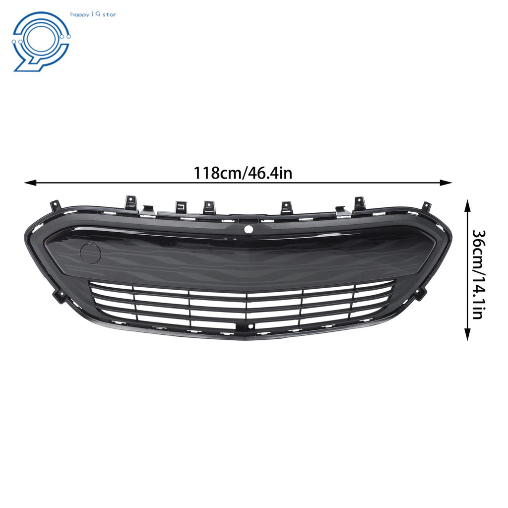 Front Bumper Lower Grille Assembly Gloss Black for Chevrolet Bolt EV (2017-2019)