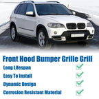 Pair Front Hood Bumper Grille Grill for BMW X5 X6 E70 (2007-2013)