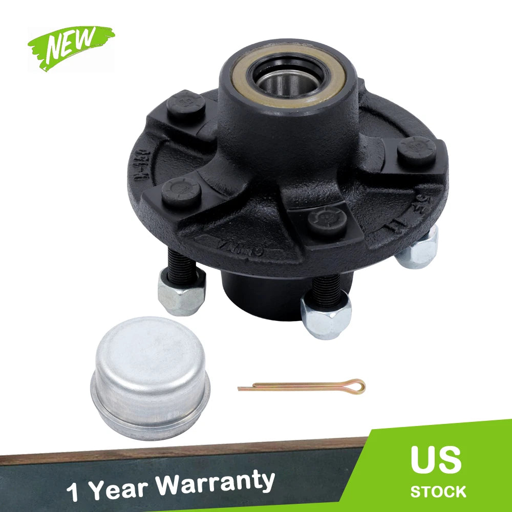 Set of 5 Pre-Assembled Trailer Hub Kit for 2000 lbs Spindle (5 on 4.5")