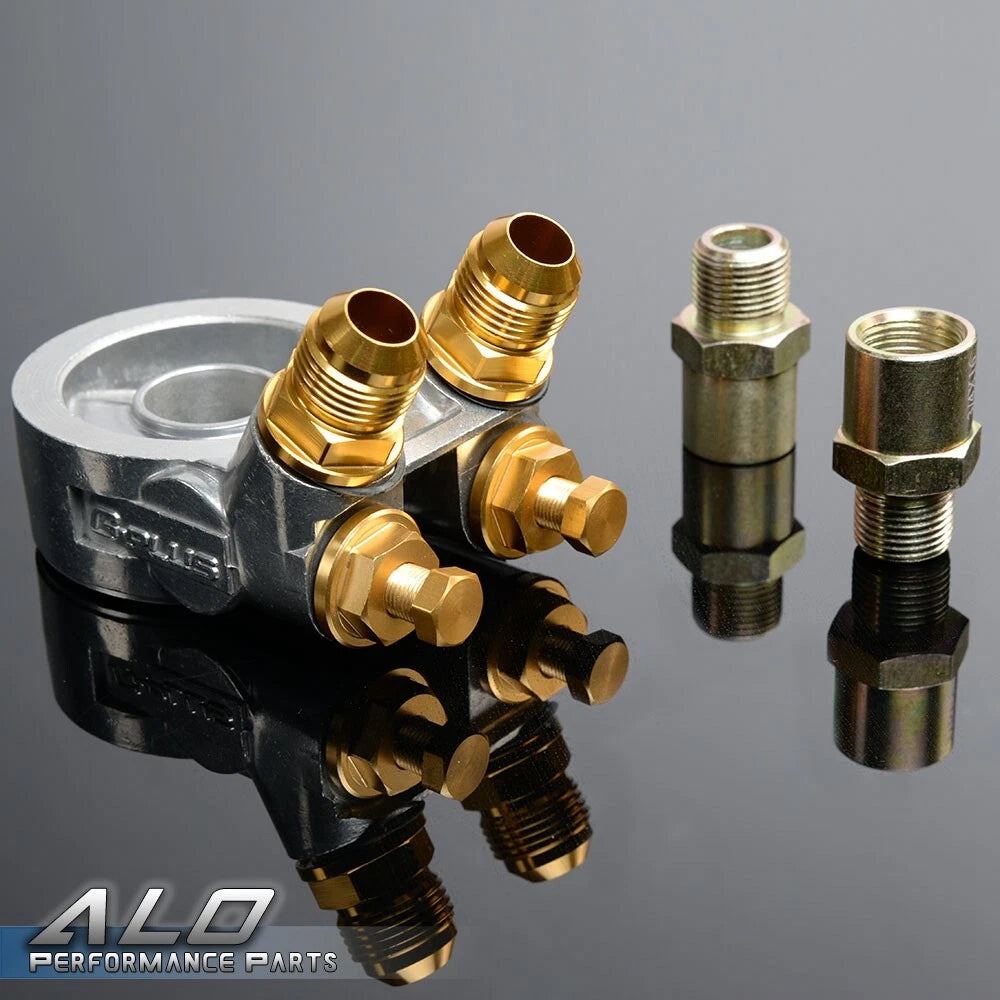 30 Row AN10 Aluminum Thermostat Adaptor for Racing Engine Oil Cooler
