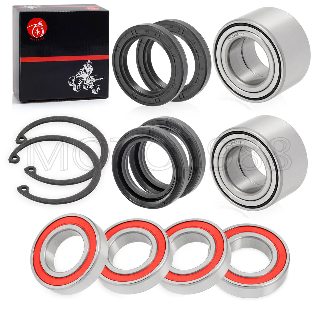 Front Rear Wheel Bearing Seals for Yamaha Big Bear 400 YFM400FB (2007–2012)