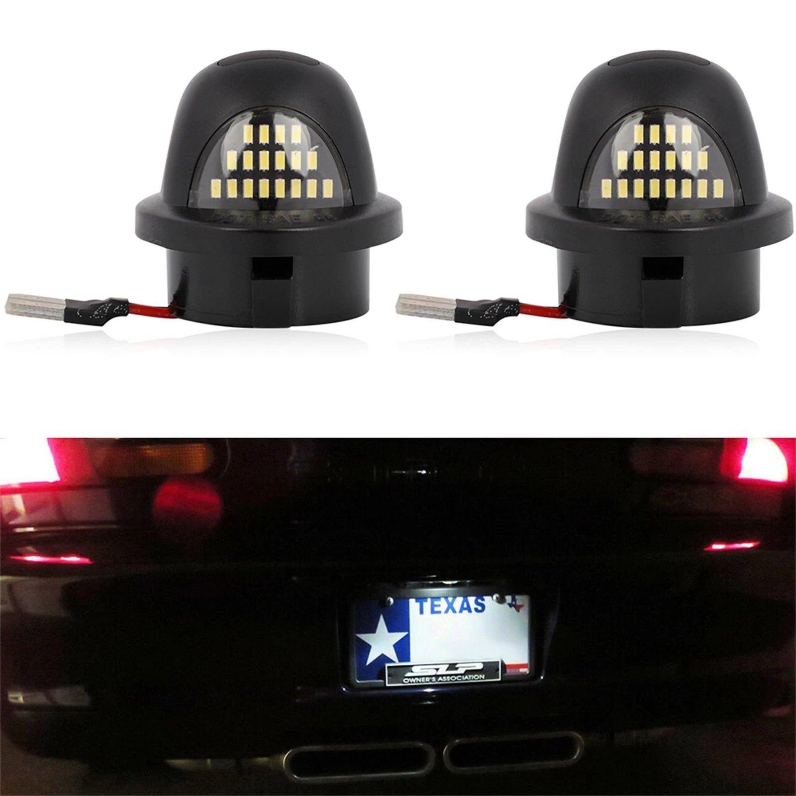 2X LED License Plate Light Bulb for Ford F-150 (1990–2014)