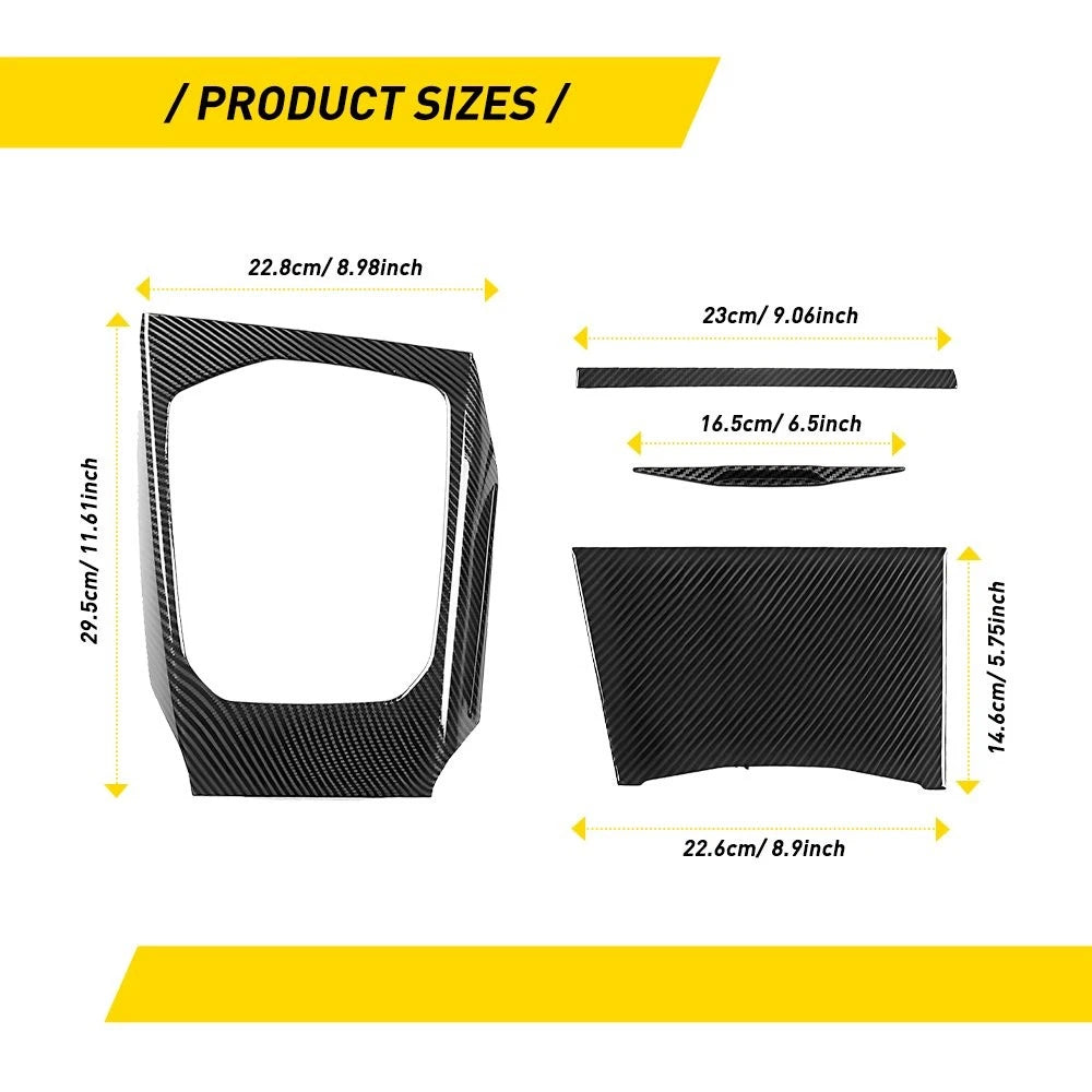 Dashboard Center Console Trim Cover Carbon Fiber for BMW 2 Series (2022–2024)