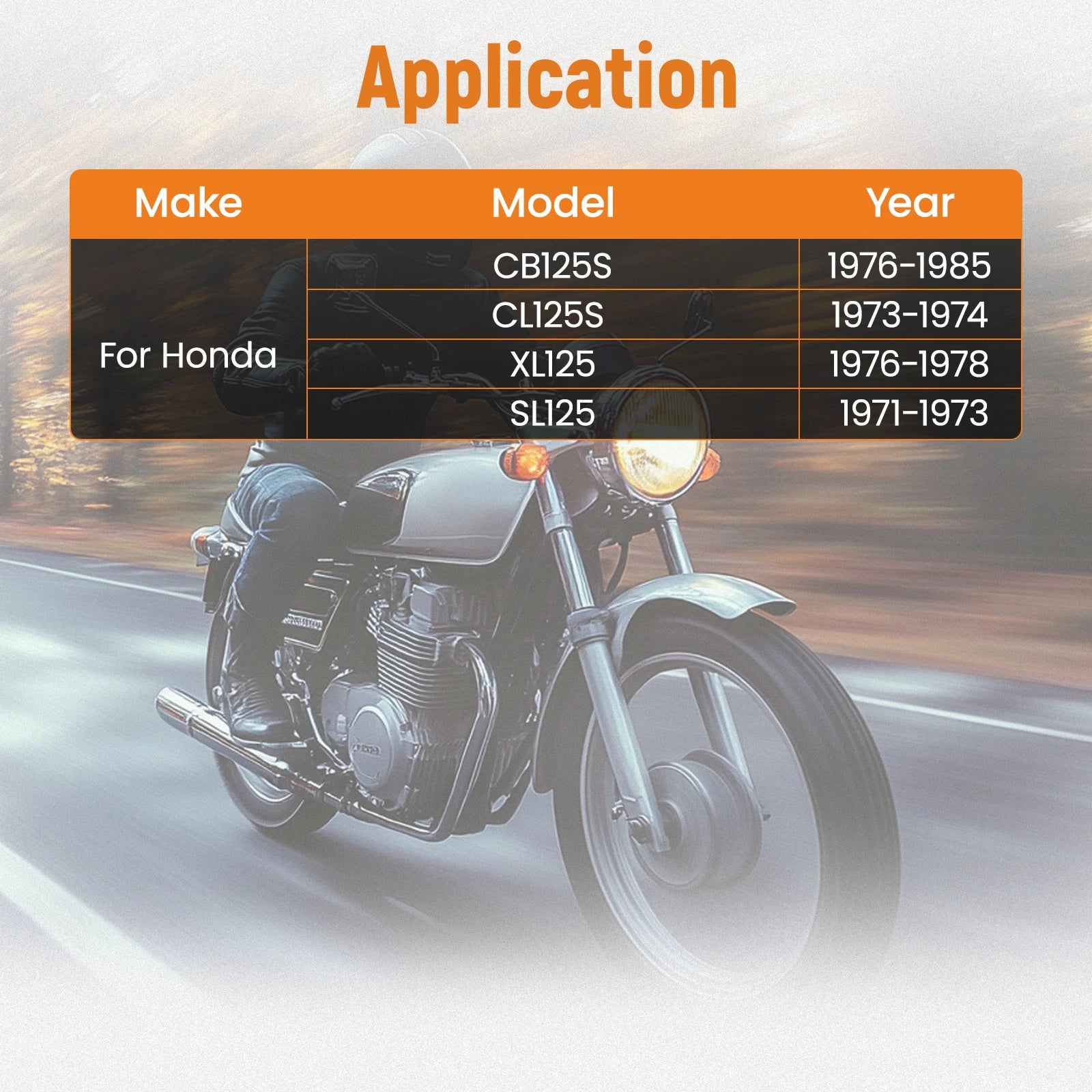 Top End Kit for Honda SL125 XL125 TL125 CL125 CB125S (1970–1980)