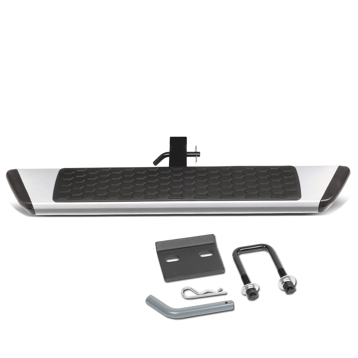 2" Receiver Rear Bumper Hitch Step Bar for Universal Fit (26"W x 5.5"L)