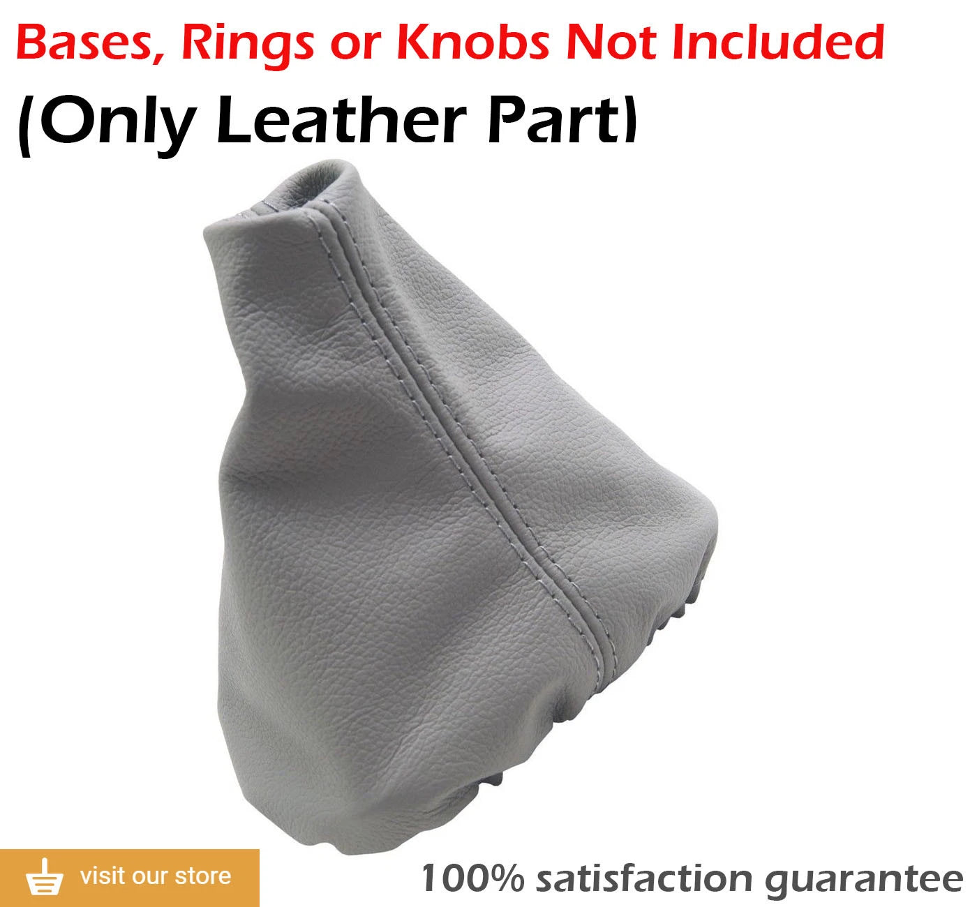 Leather Manual Shift Boot for VW Jetta Vento Bora (1991–1998) Gray