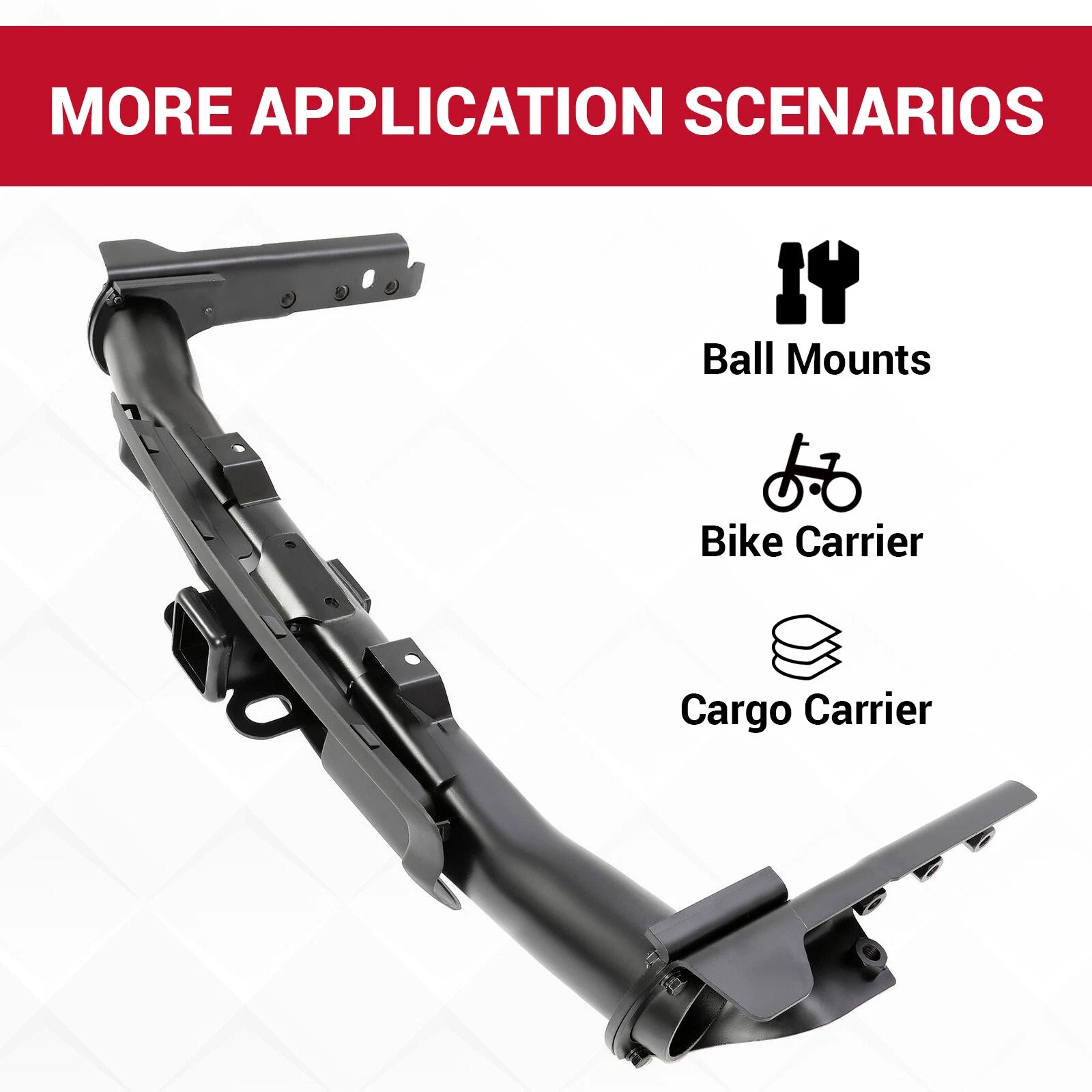 Trailer Hitch Receiver for Jeep Grand Cherokee (2011–2022) Class IV W/Bezel