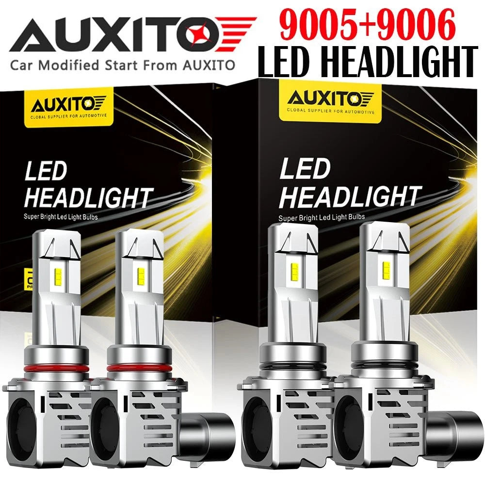 Set of 4 AUXITO 9005 9006 LED Headlight Bulbs 6500K for M3 EXV