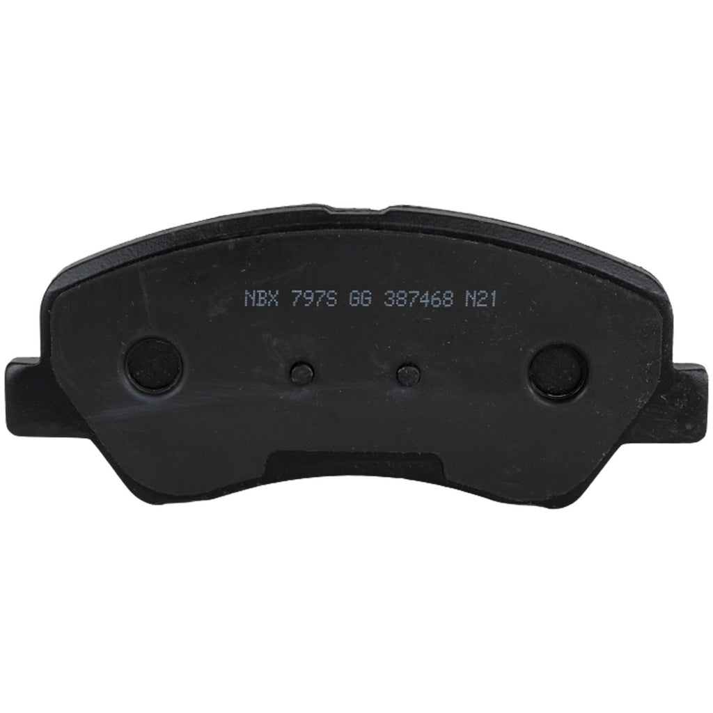 Front Ceramic Brake Pad Set for Hyundai Accent, Kia Rio (2012–2018)