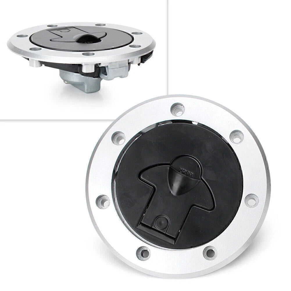 2 Key Fuel Gas Tank Cap Cover Lock for Kawasaki Ninja 500R ZX-6R ZXR-750 ZZR1100