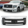 Front Upper Grille for Ford F150 (2009â2014) Silver Black