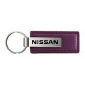 Purple Leather Keychain KC1544.NIS - Officially Licensed for Nissan