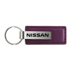 Purple Leather Keychain KC1544.NIS - Officially Licensed for Nissan