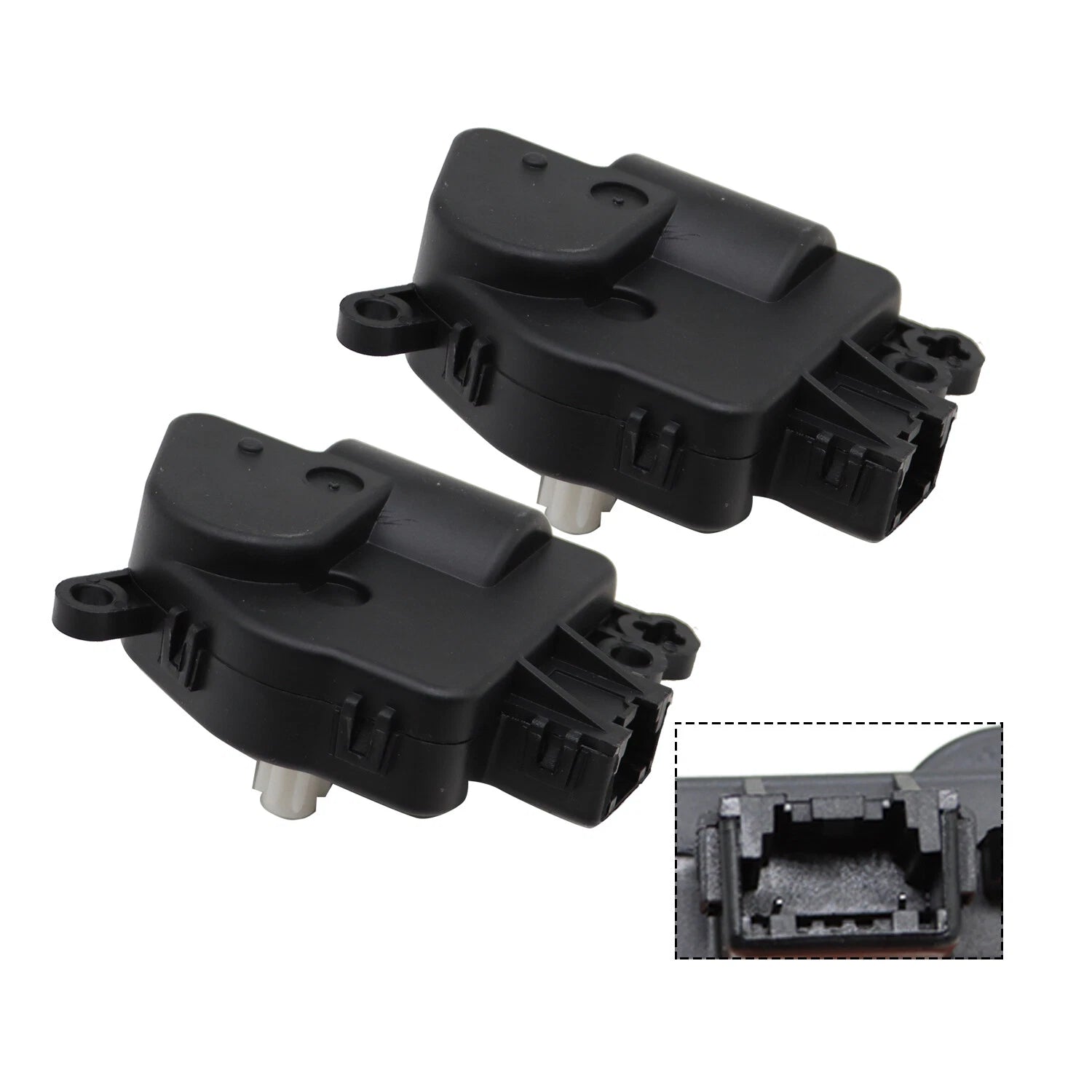Pair HVAC heater air blend door actuator for Chrysler Dodge Jeep (2009–2018) 68018109AA