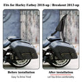 Rear Black Sissy Bar Backrest Pad for Harley Breakout, Fat Boy (2013-2023)