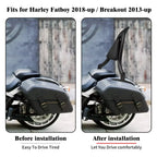 Rear Black Sissy Bar Backrest Pad for Harley Breakout, Fat Boy (2013-2023)