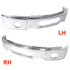 Chrome Steel Front Bumper Face Bar w/Fog Light Hole for Ford F-150 (2009–2014)