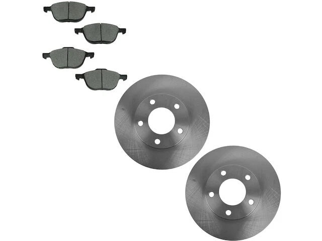 Front Brake Pad and Rotor Kit for Mazda 3 (2007–2009) VJ915GW
